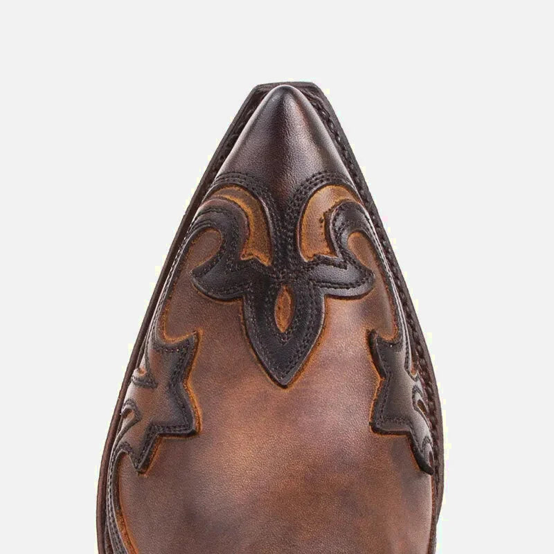 TOMMY Mens Cowboy Boots - Yehaw | Brown