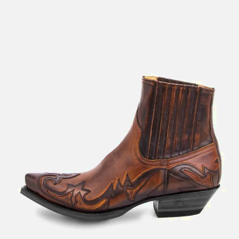 TOMMY Mens Cowboy Boots - Yehaw | Brown